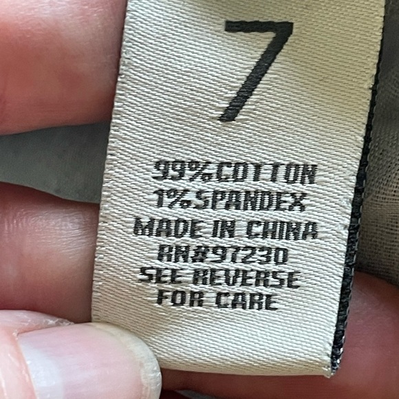 Almost Famous Distressed Cropped Overalls – Blue, Size 7 - Picture 9 of 12